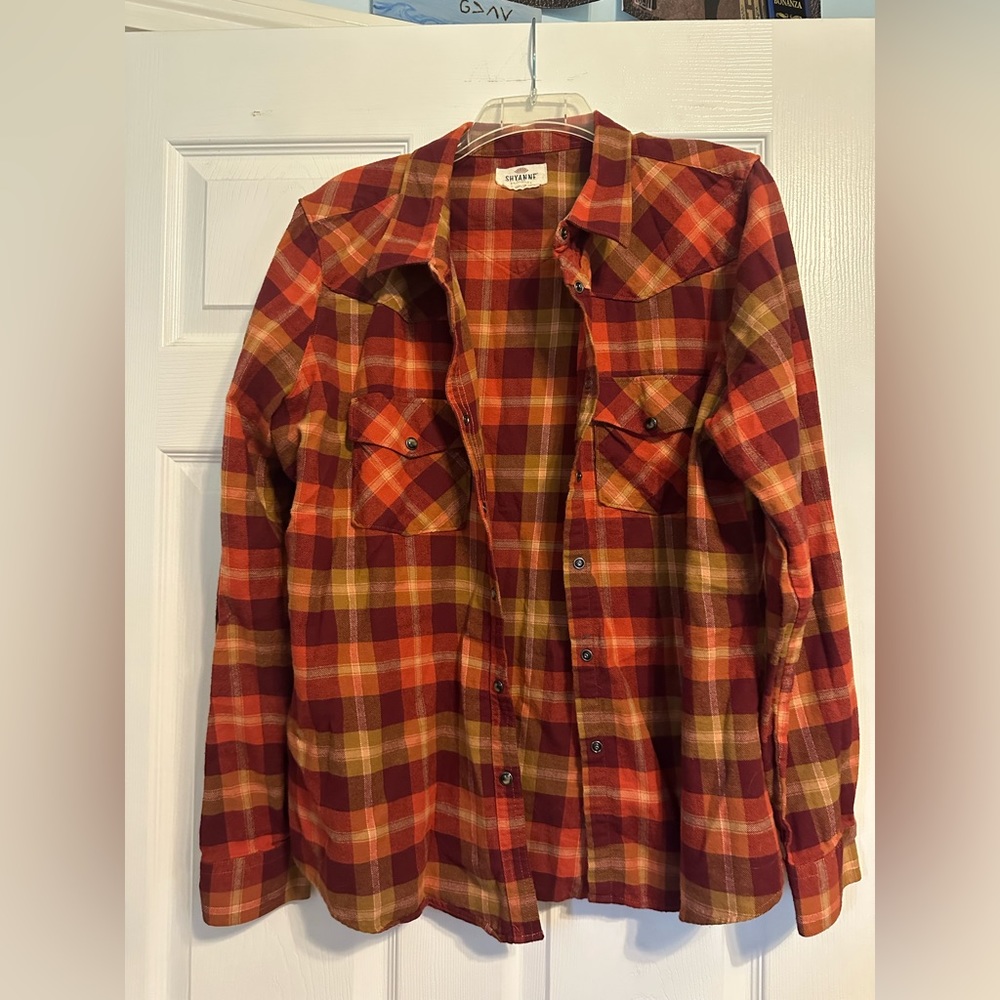Button Down oversized Orange jacket